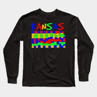 USA state: Kansas Long Sleeve T-Shirt